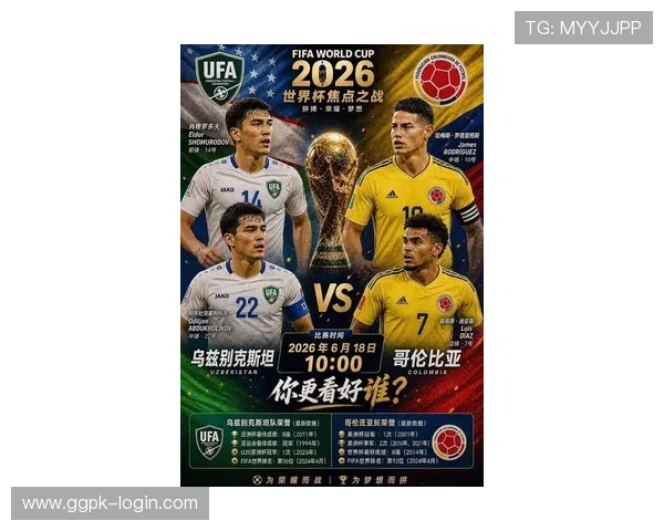 2026年世界杯乌兹别克斯坦对阵哥伦比亚比赛时间及北京时间同步更新